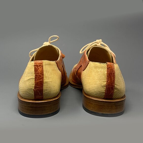 *RARE* David Eden Exotic Crocodile & Lizard / Assymetric Accent Upper, Men’s 8.5 - Picture 10 of 14